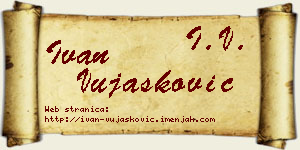 Ivan Vujašković vizit kartica